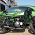 Peter’s Kawasaki GT550 finished in Mercedes Elbaite Green