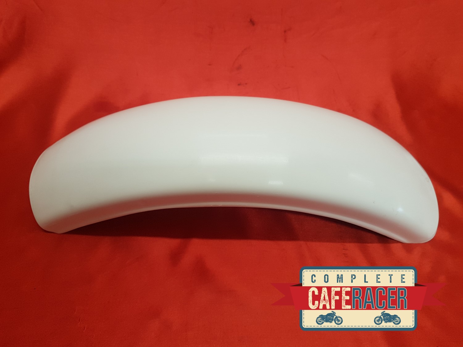 CRM12 STYLE CAFE RACER REAR MUDGUARD FINISHED IN WHITE